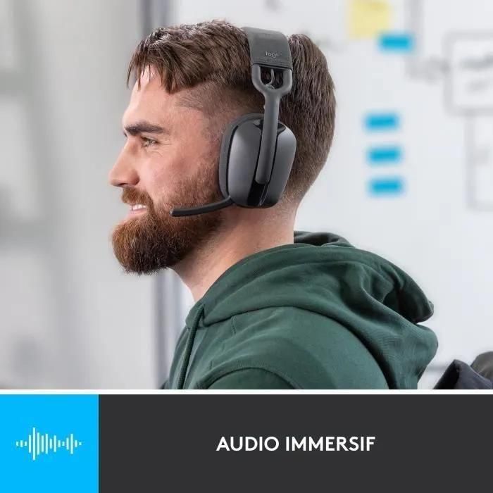 Logitech Zone Vibe 100 - Micro-casque - circum-aural - Bluetooth - sans fil... - 4