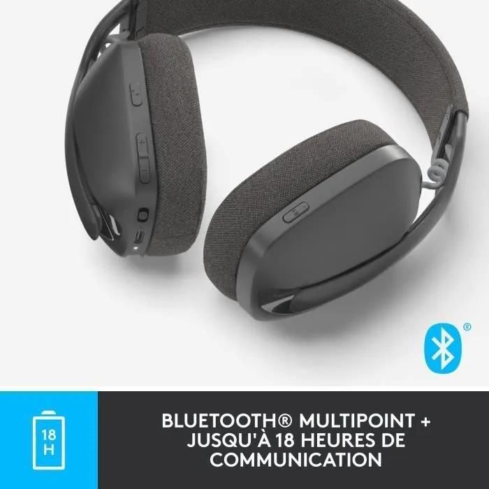 Logitech Zone Vibe 100 - Micro-casque - circum-aural - Bluetooth - sans fil... - 6