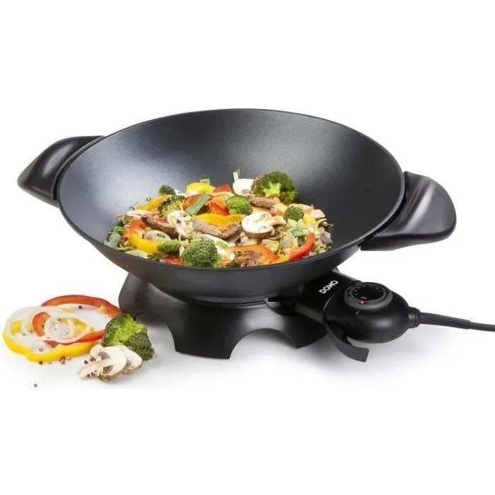 DOMO DO8708W - Wok �lectrique - 5 litres - 2.2 kWatt - 3