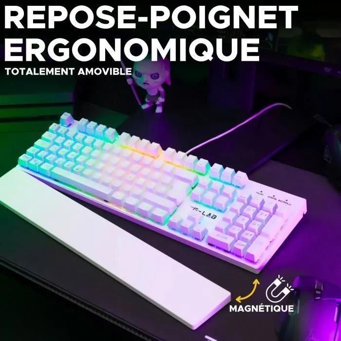 Clavier Gamer - The G-Lab - KEYZ RUBIDIUM - Mcanique (Switch Rouge) - Repo... - 5