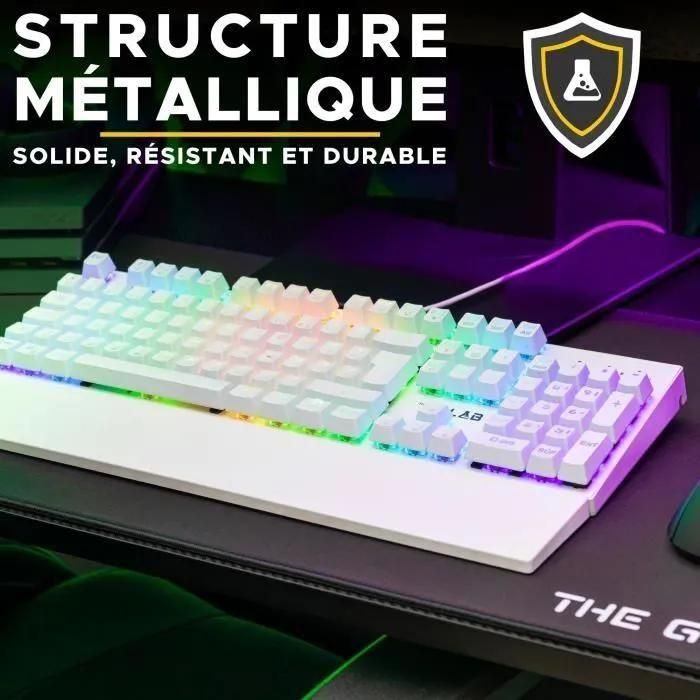 Clavier Gamer - The G-Lab - KEYZ RUBIDIUM - Mcanique (Switch Rouge) - Repo... - 6