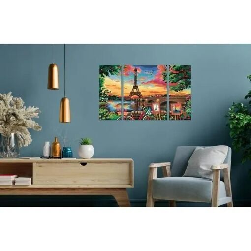 Creart Triptique Paris Ravensburger - Peinture Par Num�ro Adulte - 4