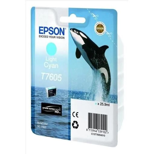 Epson T7605 - 26 ml - cyan clair - original - blister - cartouche d'encre -... - 4
