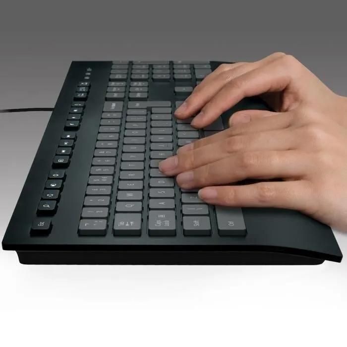 Logitech Corded K280e - Clavier - USB - Fran�ais - 2