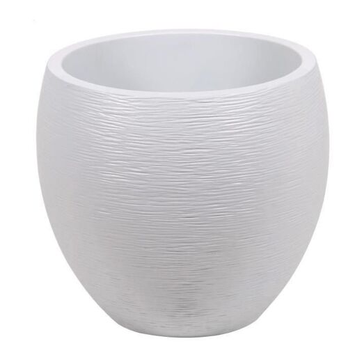 Eda Pot Rond Graphit �50cm - Contenance 46l - Blanc C�rus�