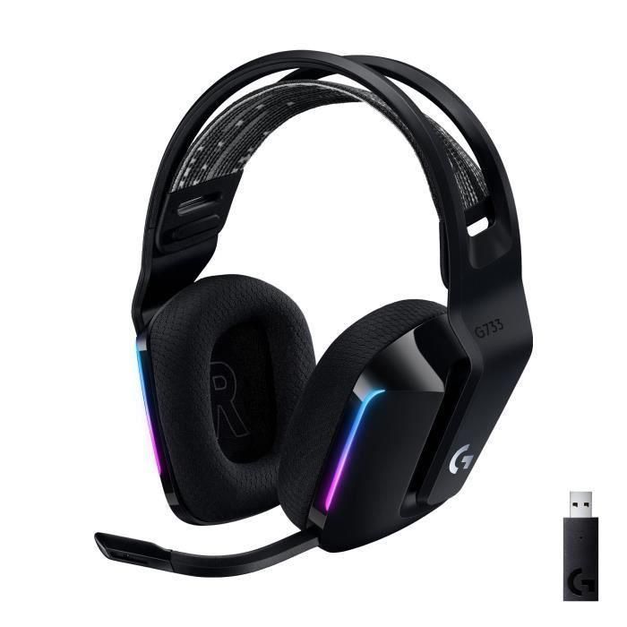 Logitech G G733 LIGHTSPEED Wireless RGB Gaming Headset - Micro-casque - cir...