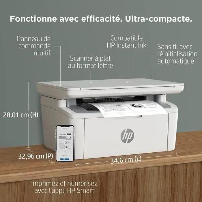 Imprimante multifonction HP LaserJet MFP M140w laser monochrome - 5