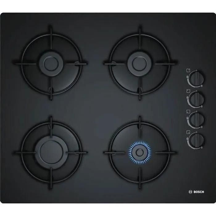 Bosch Serie 2 POP6B6B10 Table de cuisson au gaz Noir - 4 foyers - 3