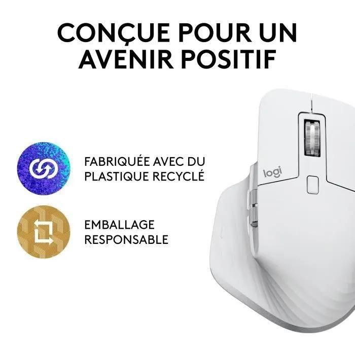 Logitech Master Series MX Master 3S - Souris - ergonomique - optique - 7 bo... - 5