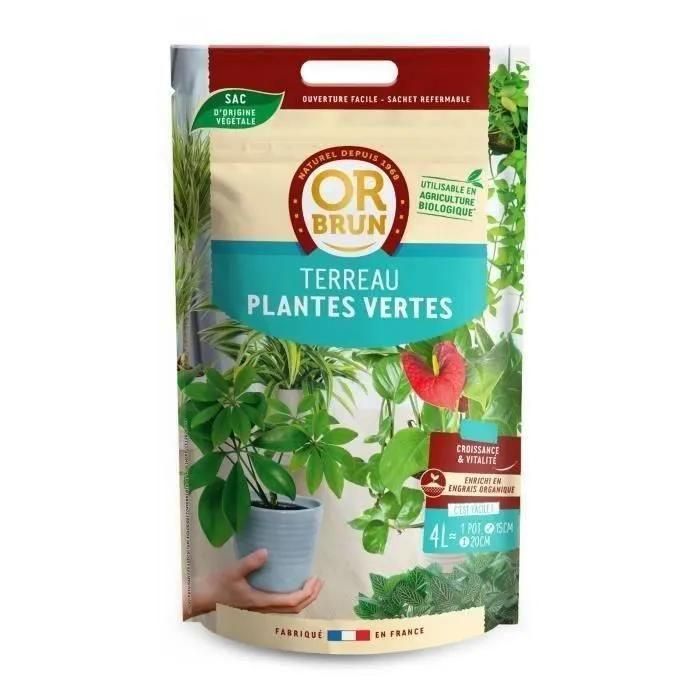 Or Brun Terreau Plantes Vertes 4l