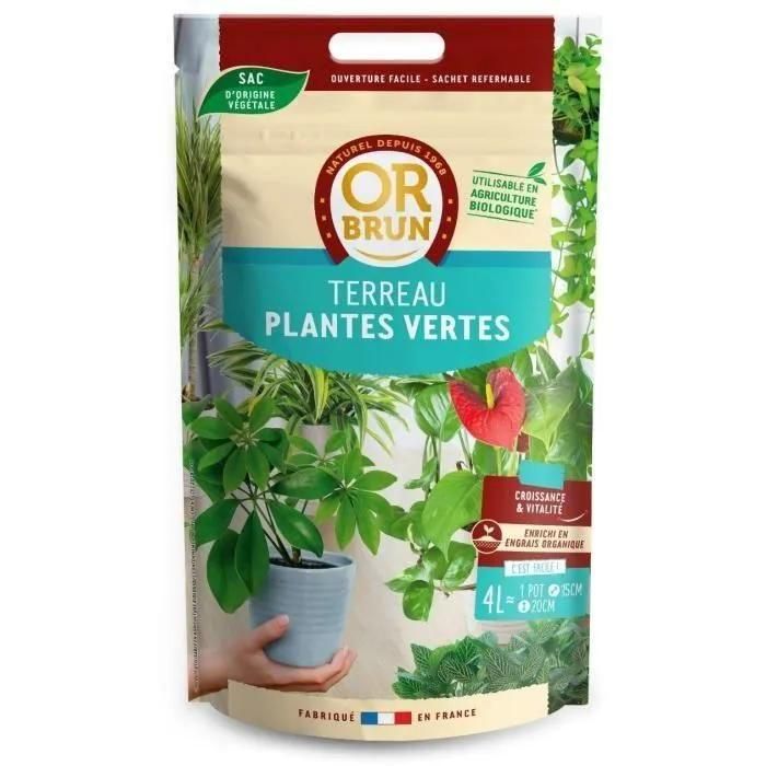 Or Brun Terreau Plantes Vertes 4l - 3