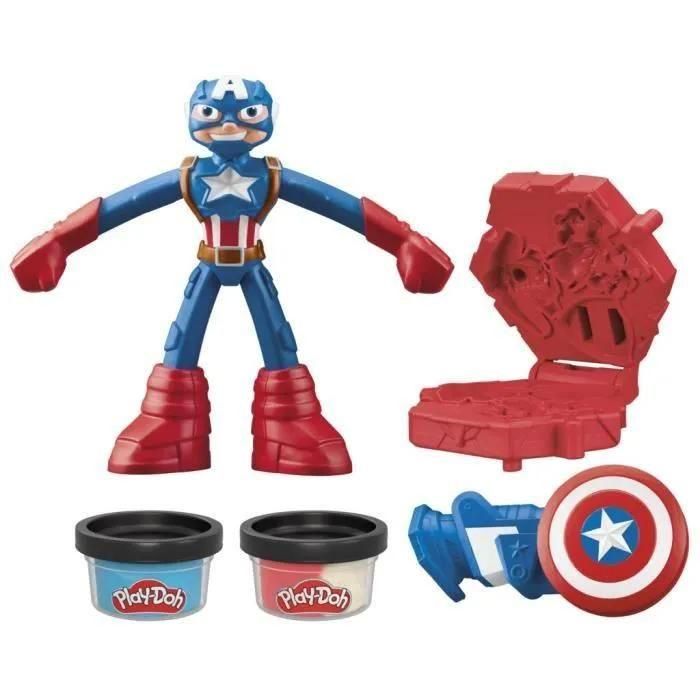 Marvel Heroes Play-Doh Marvel Captain America Bouclier Tamponneur - 2