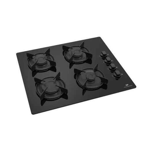 Continental Edison CECTG4VB1 Table de cuisson au gaz Noir - 4 foyers - 4
