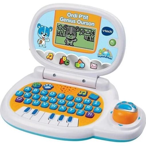 Jouets Electroniques Educatifs Ordi P'tit Genius Ourson Bleu