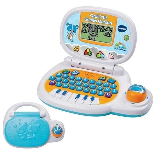 Jouets Electroniques Educatifs Ordi P'tit Genius Ourson Bleu - 2