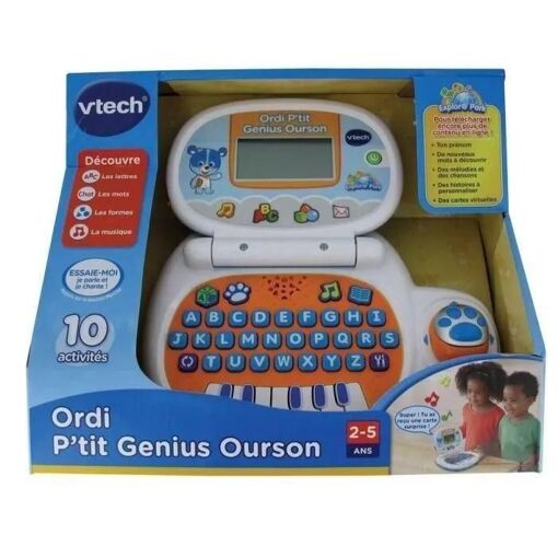 Jouets Electroniques Educatifs Ordi P'tit Genius Ourson Bleu - 5