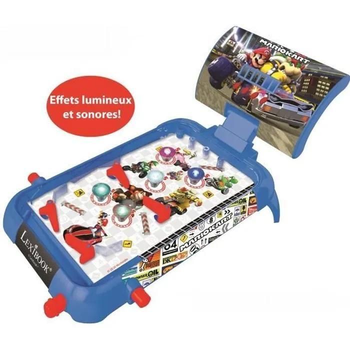Flipper �lectronique Mario Kart Avec Effets Lumineux Et Sonores