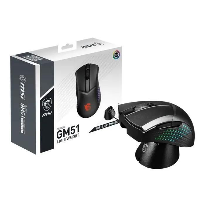 MSI Clutch GM51 Lightweight Wireless - Souris PC sans fil droitier - 1 ms -... - 5