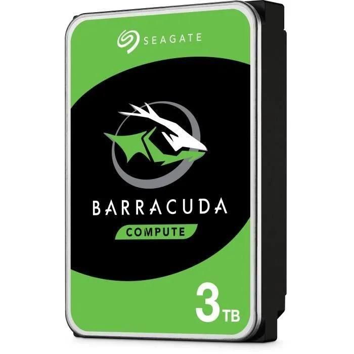 Seagate Barracuda ST3000DM007 - Disque dur - 3 To - interne - SATA 6Gb/s - ... - 3
