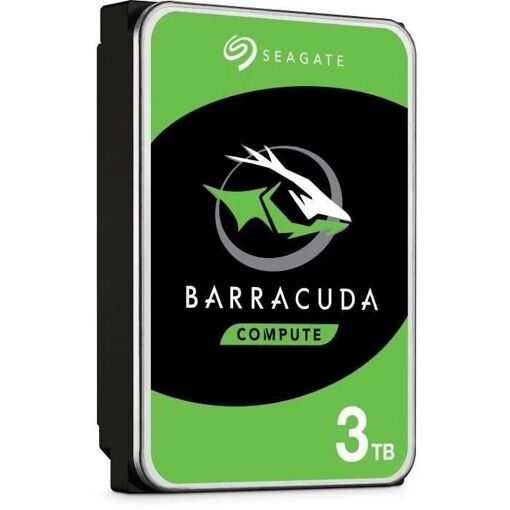 Seagate Barracuda ST3000DM007 - Disque dur - 3 To - interne - SATA 6Gb/s - ... - 4