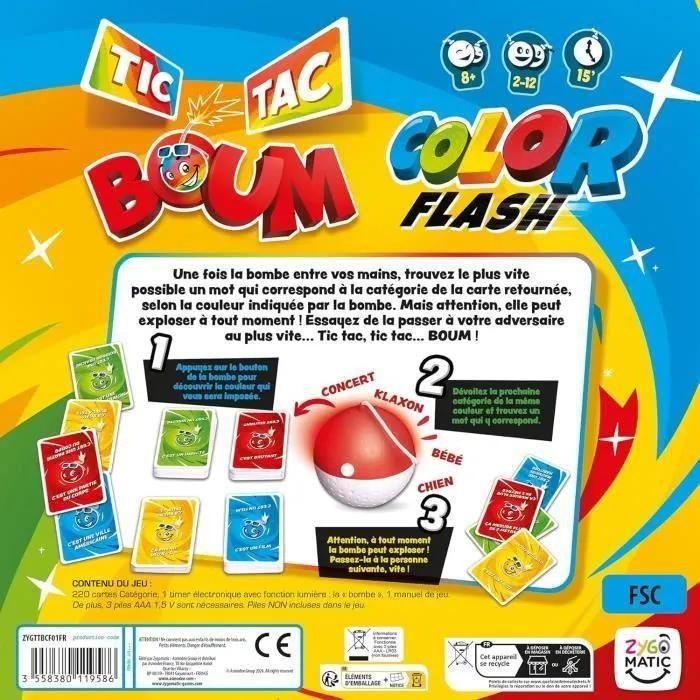 Jeu Classique Asmodee Tic Tac Boum Color Flash - 4
