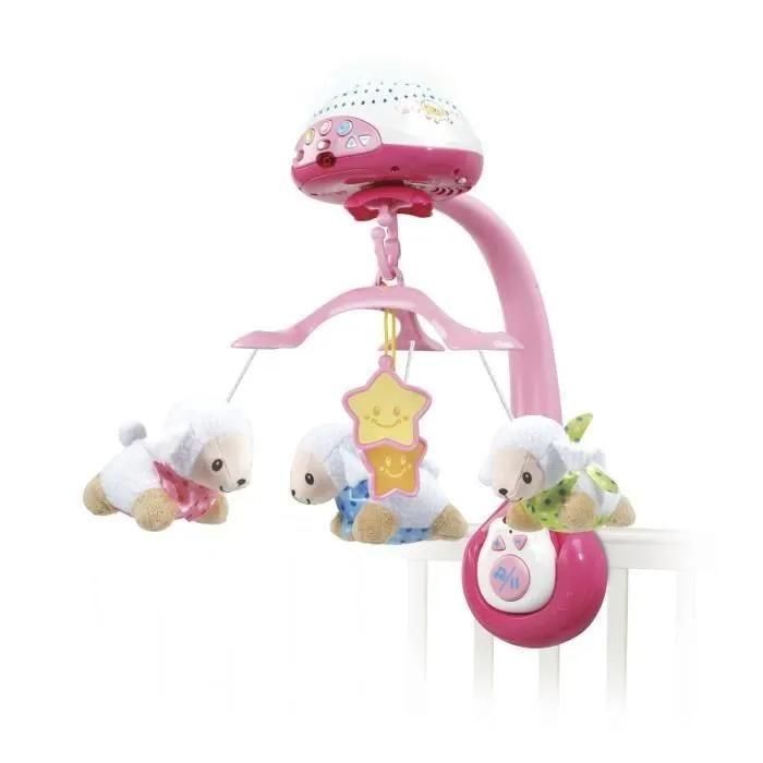Vtech Baby Lumi Mobile Compte-Moutons Rose
