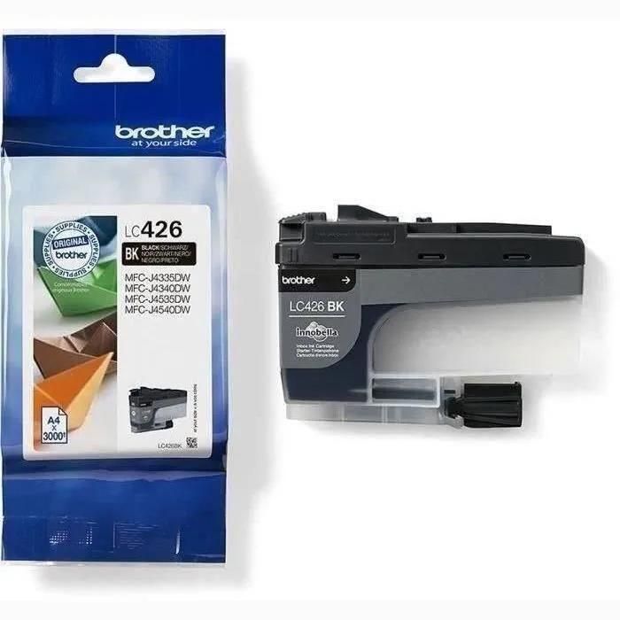 CARTOUCHE DENCRE LC426BK - BROTHER - NOIR CAPACITE STANDARD DE 3000 PAGES -...