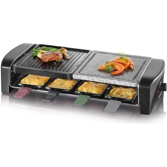 SEVERIN RG 9645 - Raclette/grill/pierre � griller - 1.4 kWatt - noir