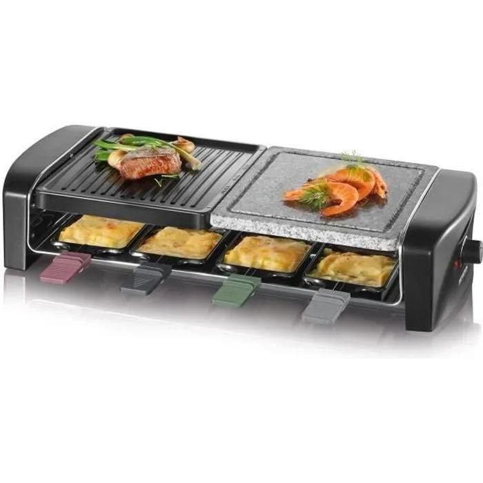 SEVERIN RG 9645 - Raclette/grill/pierre � griller - 1.4 kWatt - noir - 2