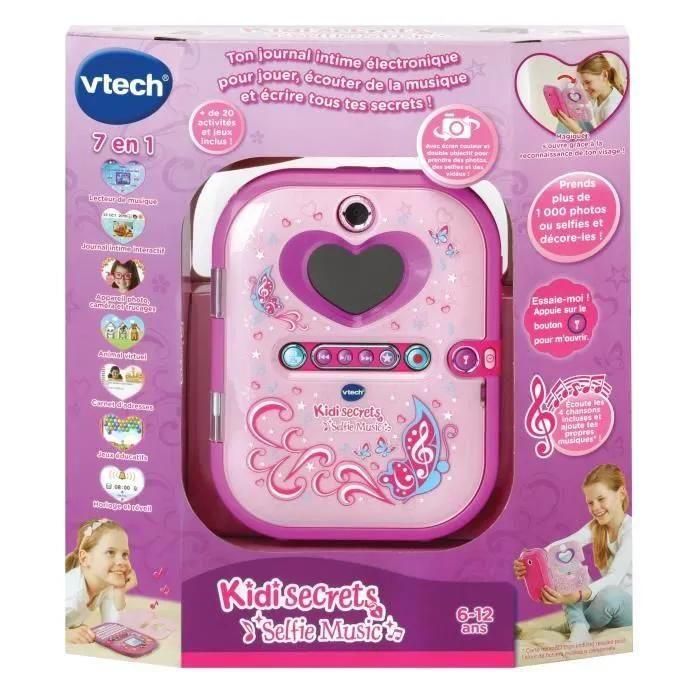 Kidisecrets Selfie Musique Rose - Journal Intime �lectronique Secret - 3