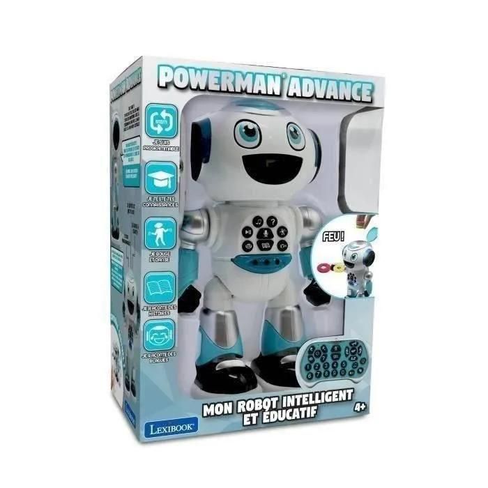 Lexibook Powerman Robot Programmable Avec Quiz, Musique, Jeux, Lancer De Di...