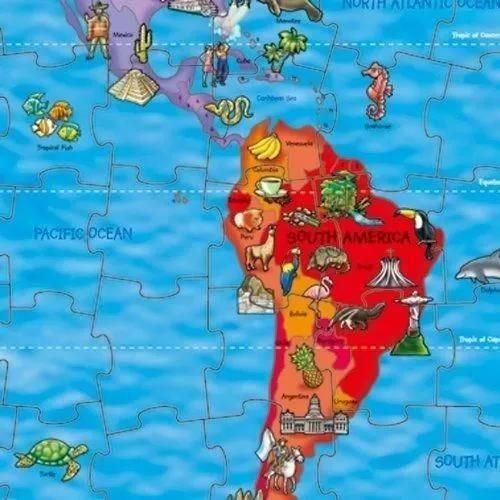 World Map Puzzle & Poster - 4