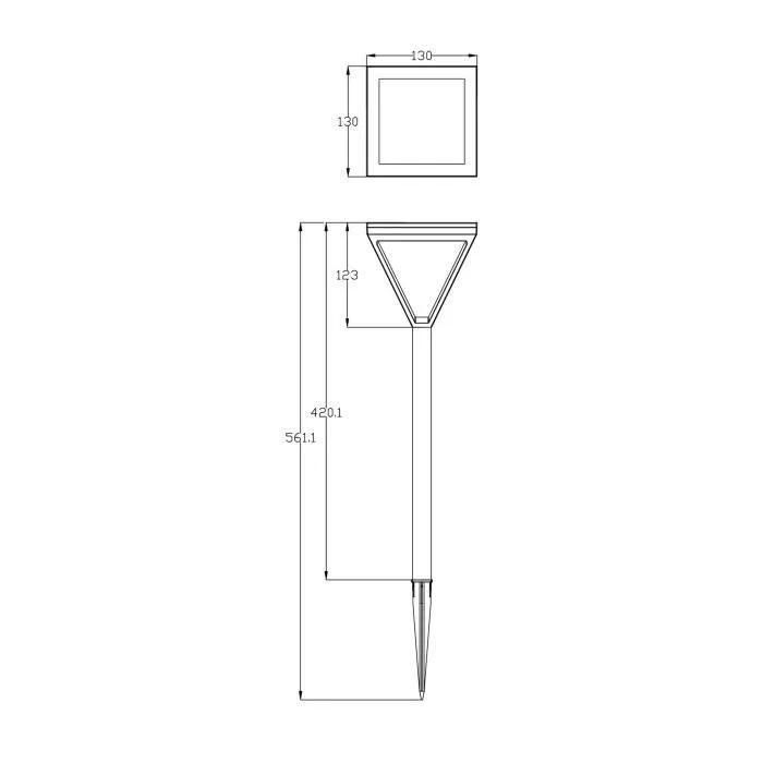 Lanterne Solaire Inox - 4