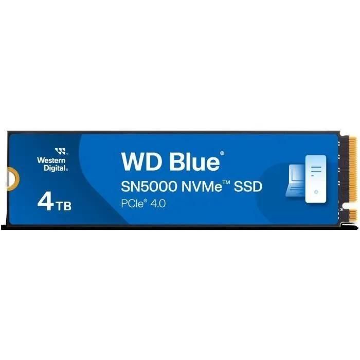 WD Blue SN5000 WDS400T4B0E-00BKY0 - SSD - 4 To - interne - M.2 2280 - PCIe ...