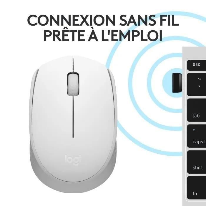 Logitech M171 - Souris - droitiers et gauchers - optique - 3 boutons - sans... - 6
