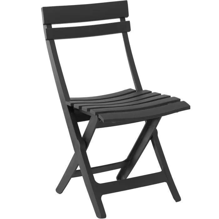 Chaise pliante Miami - anthracite