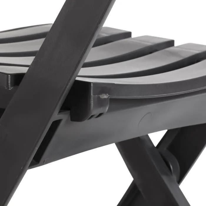 Chaise pliante Miami - anthracite - 4