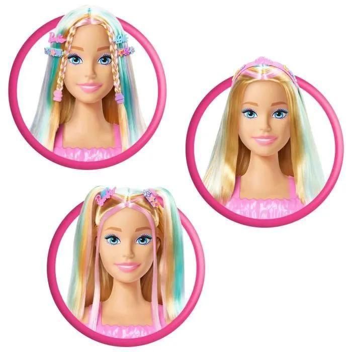 Barbie-Tete A Coiffer Color Reveal-Chevelure Blonde Et Accessoires - 3 Ans+... - 4
