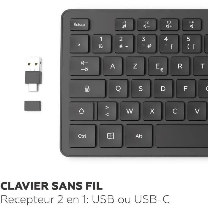 Clavier sans fil - MOBILITY LAB - Premium - AZERTY - Noir - 2