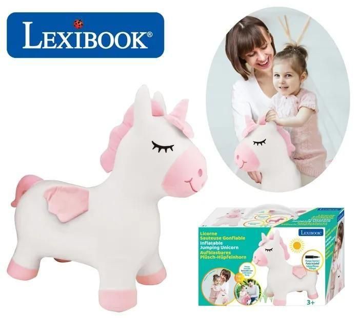 Lexibook Licorne Sauteuse Gonflable Peluche