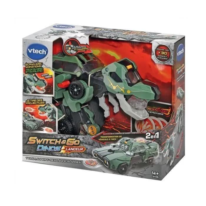 Vtech Switch & Go Dinos Lanceur - Tyram, Super T-Rex Lance Flammes - 3