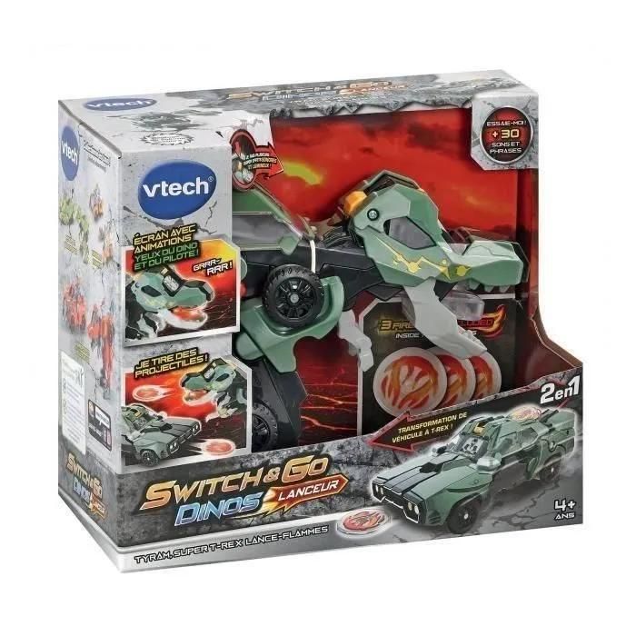 Vtech Switch & Go Dinos Lanceur - Tyram, Super T-Rex Lance Flammes - 5