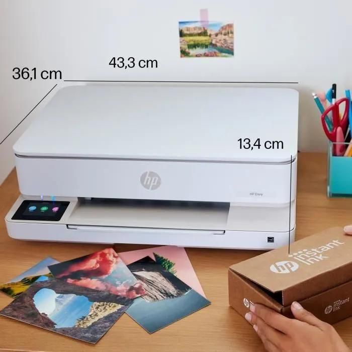 IMPRIMANTE TOUT-EN-UN HP ENVY 6110E JET D'ENCRE COULEUR - COPIE SCAN - 3 MO... - 6