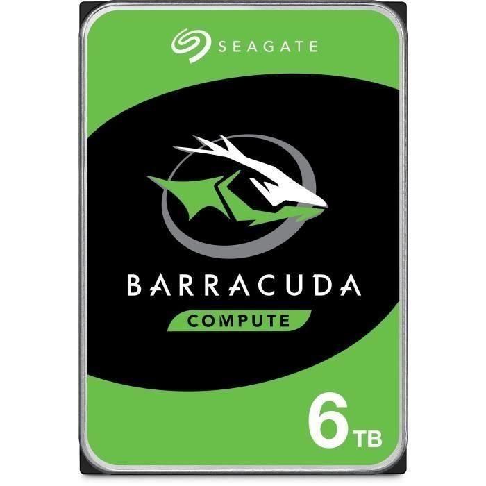 Seagate Barracuda ST6000DM003 - Disque dur - 6 To - interne - 3.5' - SATA 6...