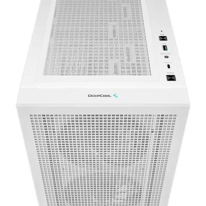 DeepCool ch560 CH560 - Bo�tier moyen tour - Blanc - RGB - Verre Tremp� - 4