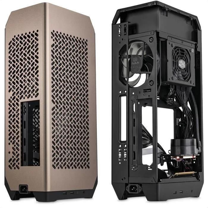 Boitier PC Mini Tour Mini ITX Cooler Master NCore 100 Max - Bronze avec ali... - 3