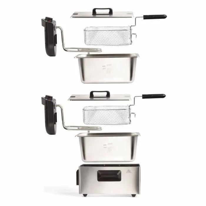 Friteuse double 2 x 3 L inox DOC217 - 4