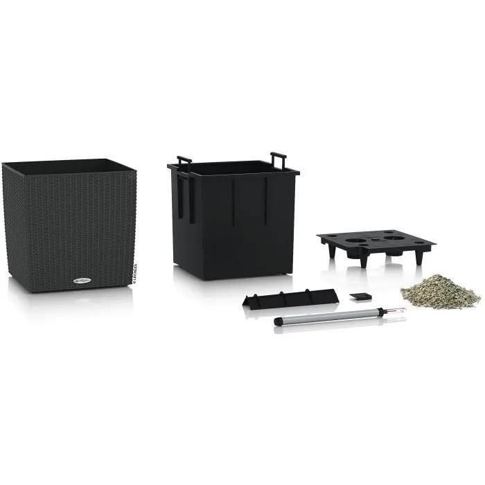 Lechuza Jardini�re Cube Cottage 50 All-In-One Granite - 2