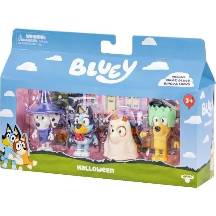 Bluey - Figures 4 Pk, - Halloween (90266) - 4