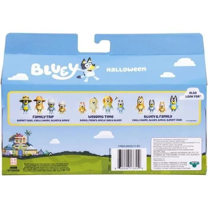 Bluey - Figures 4 Pk, - Halloween (90266) - 5
